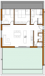 Hochwertige Neubauwohnung im Dachgeschoss mit großer Terrasse - Grundriss der Wohnung