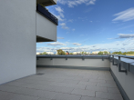 Terrasse - Hochwertige, bezugsfreie 2-Zimmer-Wohnung mit großer Terrasse & TG-Stellplatz