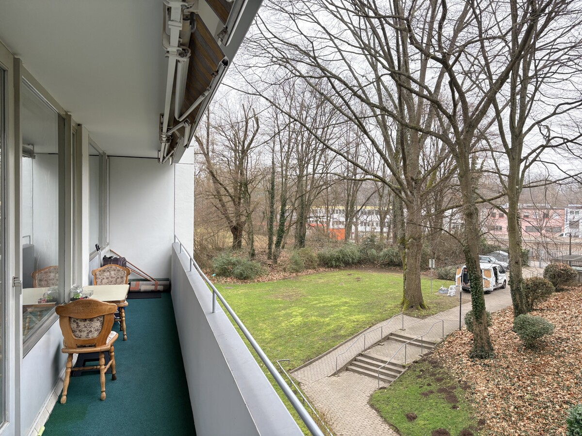 Blick vom Balkon