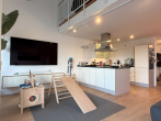Wohn-Essbereich_Küche_2 - Maisonettewohnung im Dachgeschoss mit exklusivem Vogesen- und Hochburg-Blick